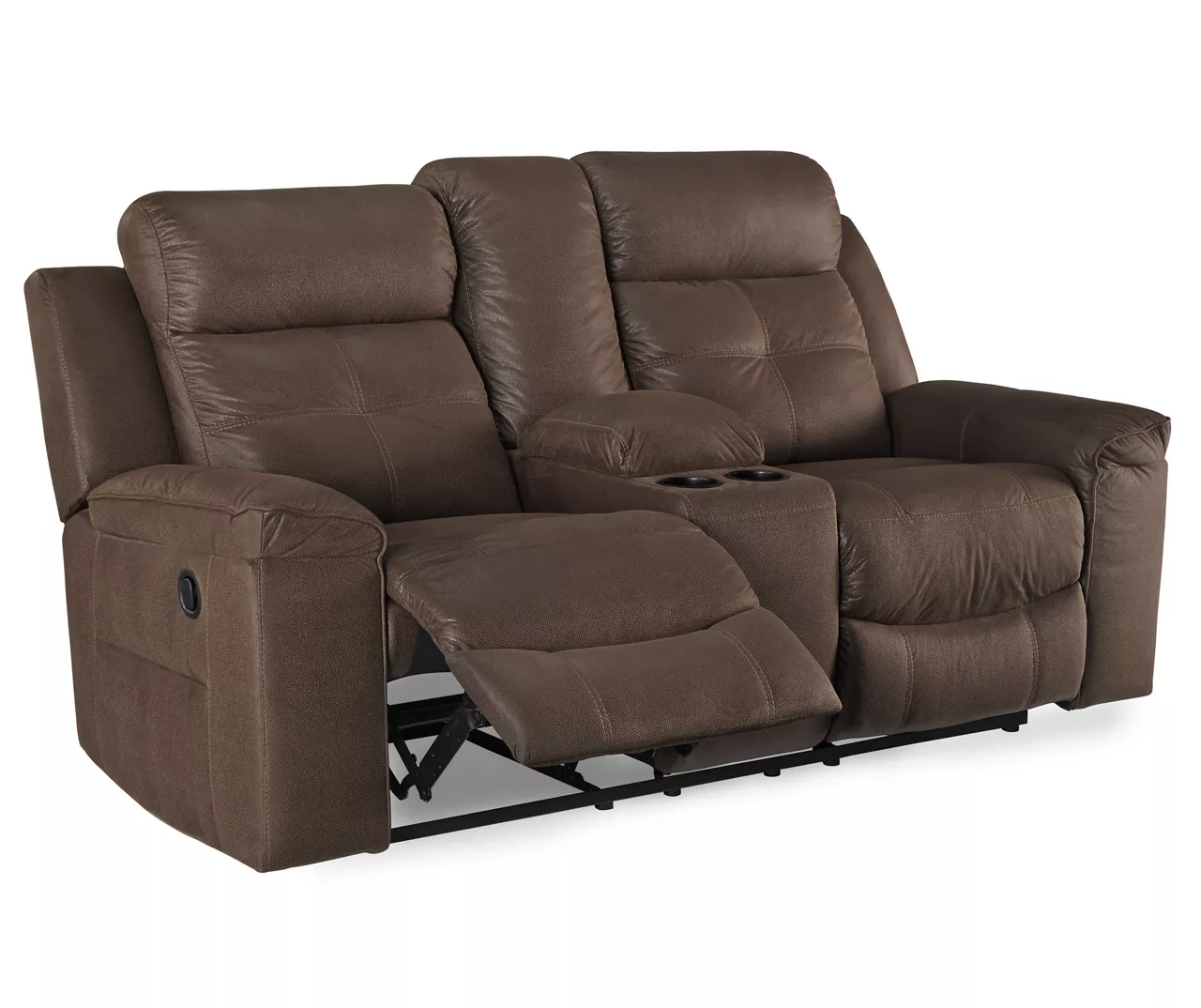 Jesolo Coffee Brown Reclining Console Loveseat 4 Jesolo Coffee Brown Reclining Console Loveseat - Image 3
