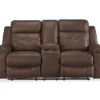 Jesolo Coffee Brown Reclining Console Loveseat -Hot Sale Office Furniture Store 810519673