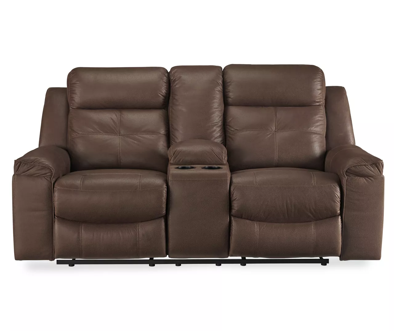 Jesolo Coffee Brown Reclining Console Loveseat 2 Jesolo Coffee Brown Reclining Console Loveseat