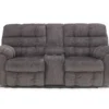 Acieona Slate Reclining Console Loveseat -Hot Sale Office Furniture Store 810519689