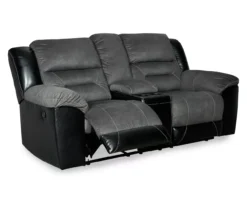 Earhart Faux Leather Reclining Console Loveseat -Hot Sale Office Furniture Store 810519695 4