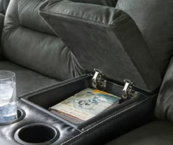 Earhart Faux Leather Reclining Console Loveseat -Hot Sale Office Furniture Store 810519695 5