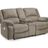 Draycoll Pewter Power Reclining Console Loveseat 1 Draycoll Pewter Power Reclining Console Loveseat -Hot Sale Office Furniture Store 810519715