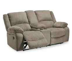 Draycoll Pewter Reclining Console Loveseat -Hot Sale Office Furniture Store 810519716 2
