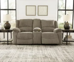 Draycoll Pewter Reclining Console Loveseat -Hot Sale Office Furniture Store 810519716 4