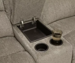 Draycoll Pewter Reclining Console Loveseat -Hot Sale Office Furniture Store 810519716 5