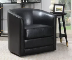 Hammond Classic Black Swivel Accent Chair -Hot Sale Office Furniture Store 810519935 7