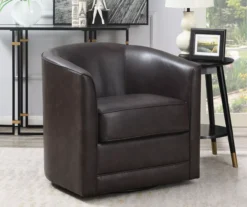 Willow River Hammond Faux Leather Swivel Accent Chair -Hot Sale Office Furniture Store 810519938 6