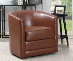 Willow River Hammond Faux Leather Swivel Accent Chair -Hot Sale Office Furniture Store 810519939 6