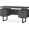 60" Gray & Black Floating Desk 2 60" Gray & Black Floating Desk -Hot Sale Office Furniture Store 810527327 2