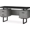 60" Concrete Gray & Black Floating Desk 1 60" Concrete Gray & Black Floating Desk -Hot Sale Office Furniture Store 810527329 2