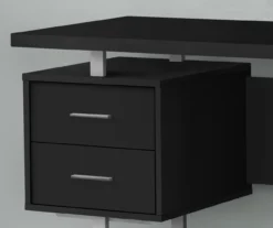 60" Black & Silver Floating Desk 9 60" Black & Silver Floating Desk -Hot Sale Office Furniture Store 810527331 3