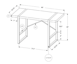 Monarch Paneled Metal Computer Desk -Hot Sale Office Furniture Store 810527342 10