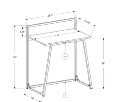 Monarch Small Space Metal Computer Desk -Hot Sale Office Furniture Store 810527352 5