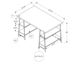 Monarch Metal 3 Tier Computer Desk -Hot Sale Office Furniture Store 810527359 5
