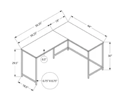 Black Metal L-Shaped Corner Desk 21 Black Metal L-Shaped Corner Desk -Hot Sale Office Furniture Store 810527369 10
