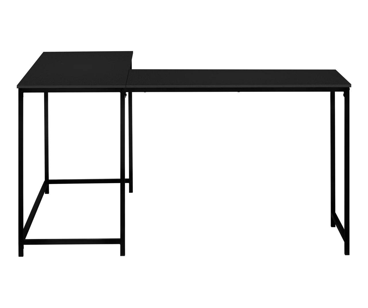 Black Metal L-Shaped Corner Desk 5 Black Metal L-Shaped Corner Desk - Image 3