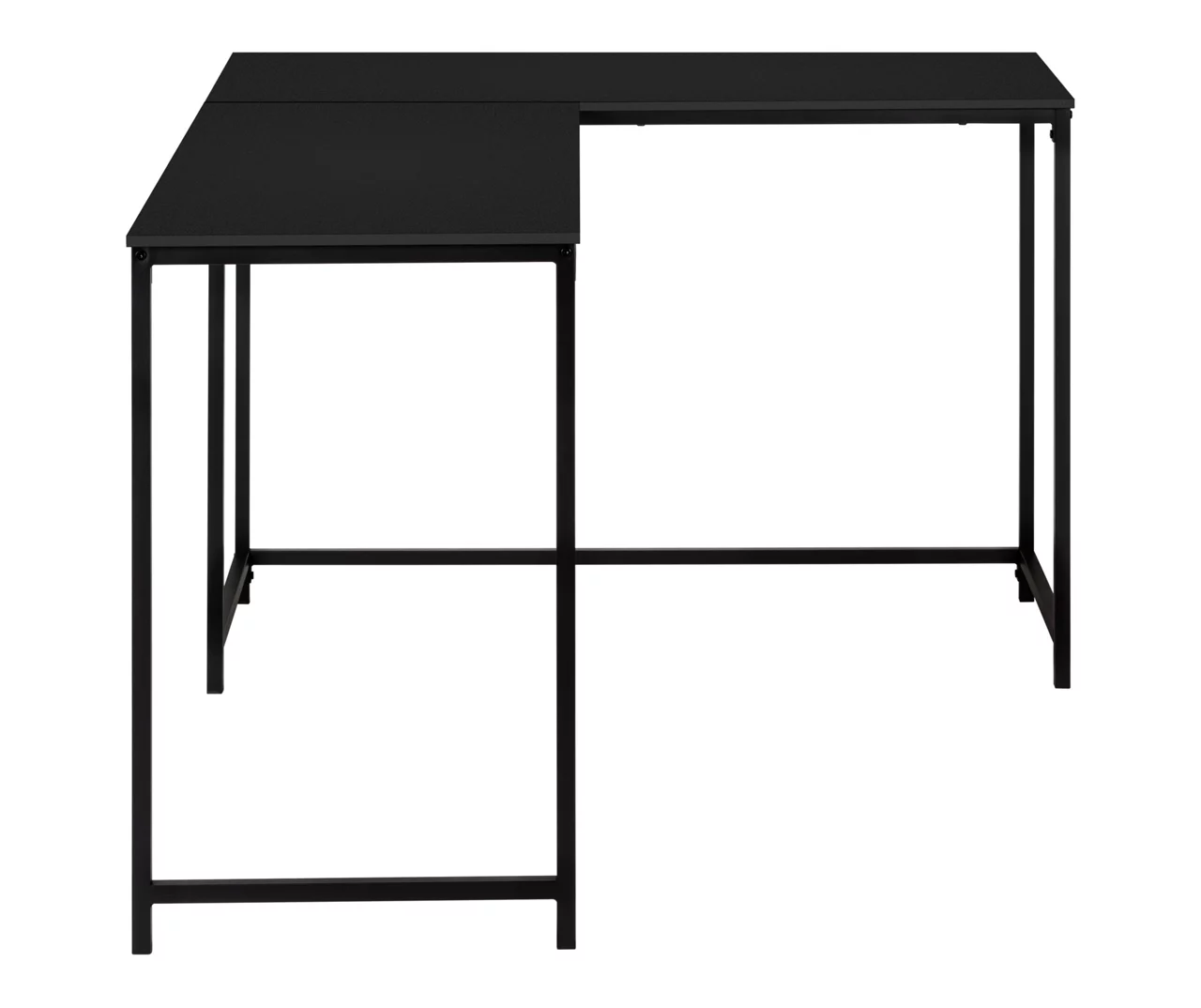 Black Metal L-Shaped Corner Desk 7 Black Metal L-Shaped Corner Desk - Image 5
