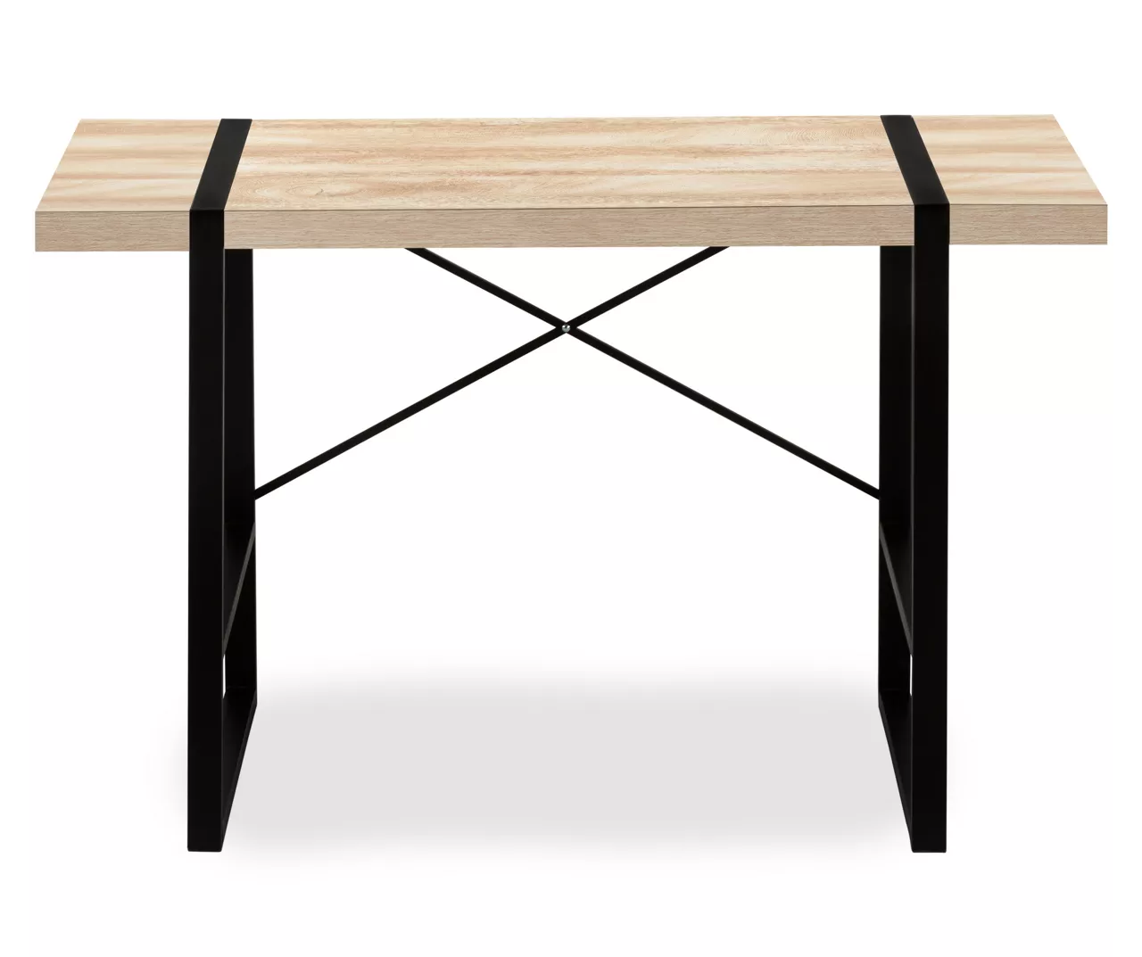 Natural Wood Look Thick Panel Computer Desk 6 Natural Wood Look Thick Panel Computer Desk - Image 4