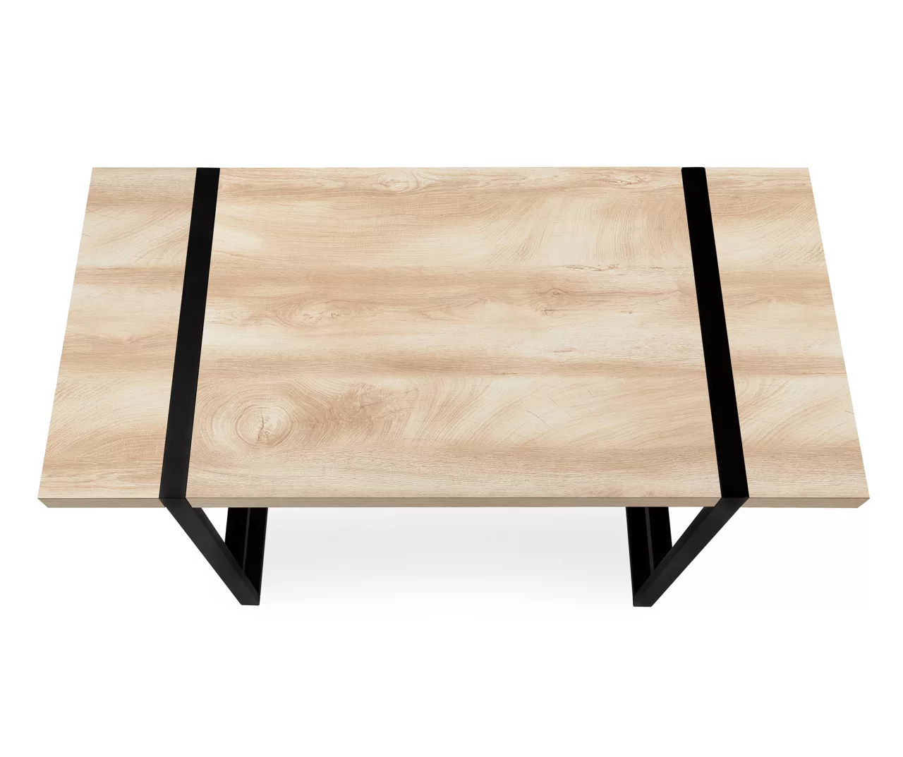 Natural Wood Look Thick Panel Computer Desk 7 Natural Wood Look Thick Panel Computer Desk - Image 5