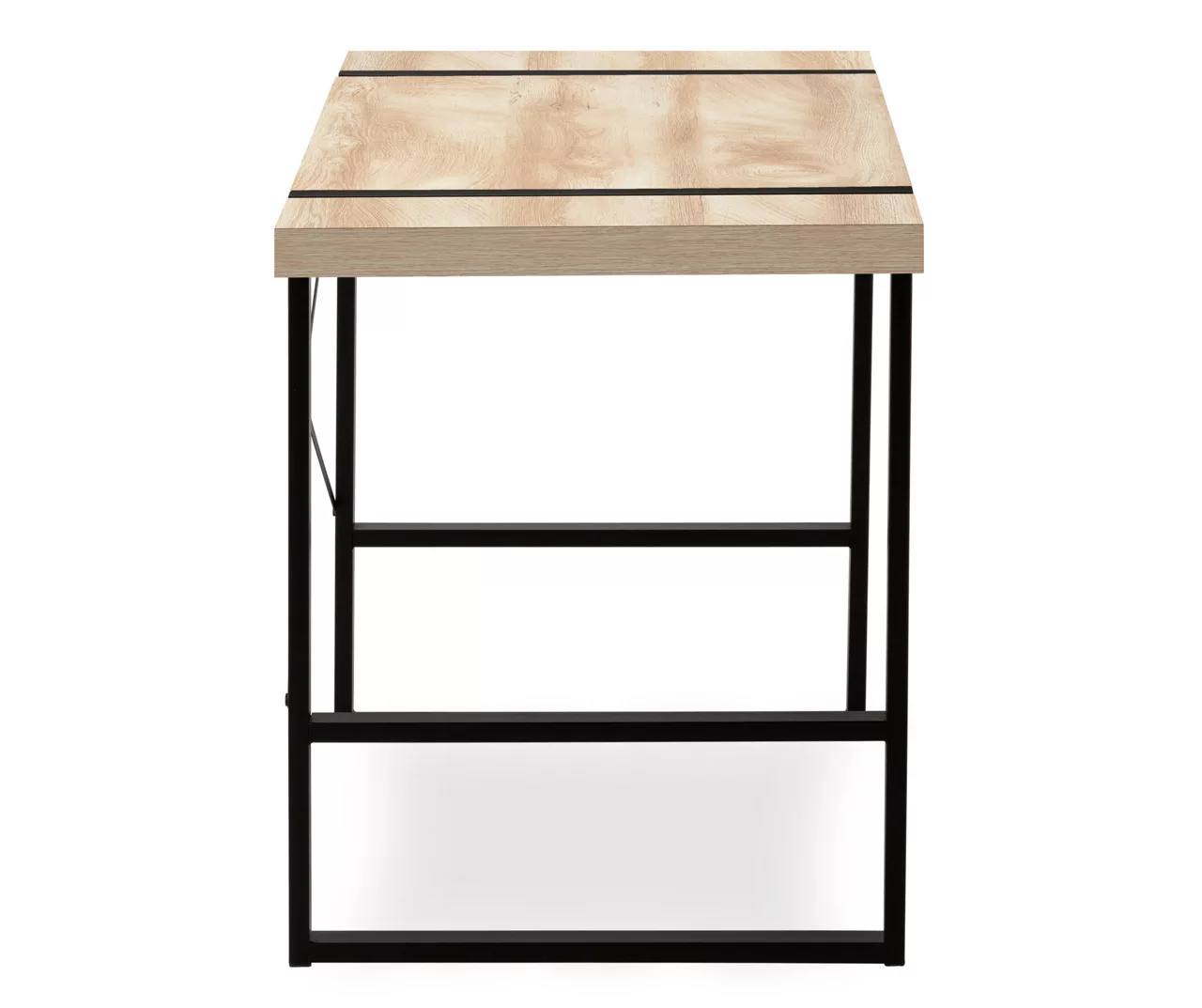 Natural Wood Look Thick Panel Computer Desk 8 Natural Wood Look Thick Panel Computer Desk - Image 6