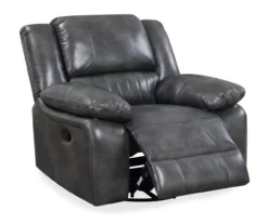 Paulson Gray Faux Leather Swivel Gliding Recliner -Hot Sale Office Furniture Store 810535759 7