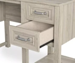 Sierra Ridge Levi Light Walnut Pedestal Desk -Hot Sale Office Furniture Store 810538117 6