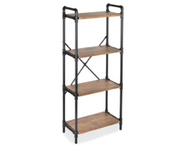 Black Industrial 4-Tier Bookshelf -Hot Sale Office Furniture Store 810539935 3