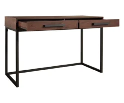 Horatio Brown & Gunmetal Wood Desk -Hot Sale Office Furniture Store 810542288 5