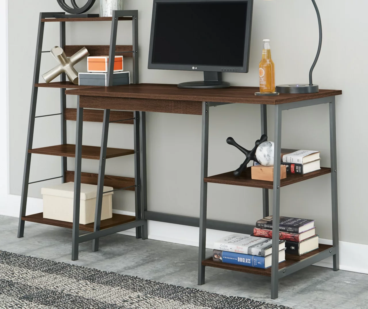 Soho 2-Piece Wooden Desk & Bookcase Set 4 Soho 2-Piece Wooden Desk & Bookcase Set - Image 2