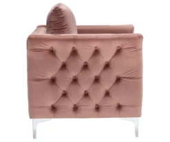 Lizmont Blush Tufted Velvet Accent Chair 12 Lizmont Blush Tufted Velvet Accent Chair -Hot Sale Office Furniture Store 810542292 4