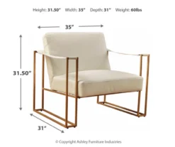 Kleemore Ostrich Embossed Leather Accent Chair -Hot Sale Office Furniture Store 810542293 3