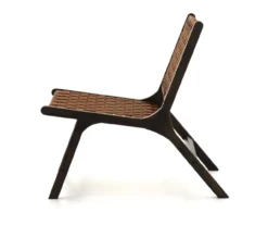 Fayme Camel Armless Leather Woven-Back Lounge Chair -Hot Sale Office Furniture Store 810542301 4