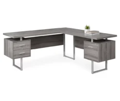 Monarch Metal 3-Drawer L-Shaped Computer Desk 20 Monarch Metal 3-Drawer L-Shaped Computer Desk -Hot Sale Office Furniture Store 810542416 2
