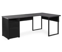 Monarch Metal 2-Drawer L-Shaped Computer Desk -Hot Sale Office Furniture Store 810542430 2