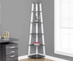 Monarch 5-Shelf Etagere Corner Bookcase -Hot Sale Office Furniture Store 810542443 1