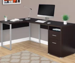 Monarch Metal 2-Drawer L-Shaped Computer Desk -Hot Sale Office Furniture Store 810542511 1