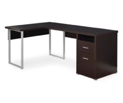 Monarch Metal 2-Drawer L-Shaped Computer Desk -Hot Sale Office Furniture Store 810542511 2