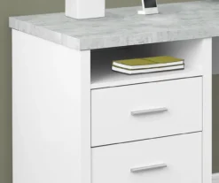 Monarch Metal 2-Drawer L-Shaped Computer Desk -Hot Sale Office Furniture Store 810542513 3