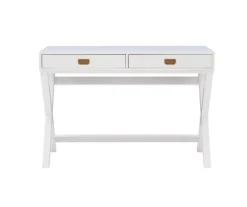 Cami White X-Base Campaign Writing Desk 9 Cami White X-Base Campaign Writing Desk -Hot Sale Office Furniture Store 810543179 3