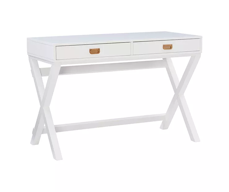 Cami White X-Base Campaign Writing Desk 7 Cami White X-Base Campaign Writing Desk - Image 5