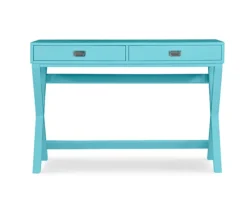 Cami Blue X-Base Campaign Style Writing Desk 9 Cami Blue X-Base Campaign Style Writing Desk -Hot Sale Office Furniture Store 810543182 3
