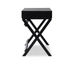 Cami Black X-Base Campaign Style Writing Desk -Hot Sale Office Furniture Store 810543183 5