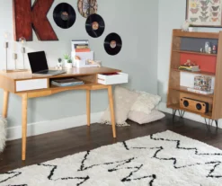 Nate Ash & White 2-Drawer Writing Desk -Hot Sale Office Furniture Store 810543187 A0 10