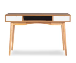 Nate Ash & White 2-Drawer Writing Desk -Hot Sale Office Furniture Store 810543187 A0 2