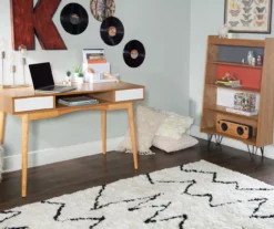 Nate Ash & White 2-Drawer Writing Desk -Hot Sale Office Furniture Store 810543187 A0 9