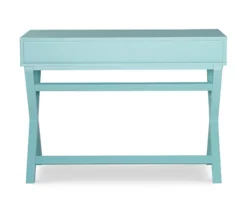 Kari Turquoise 2-Drawer Wooden X-Frame Desk -Hot Sale Office Furniture Store 810543189 4