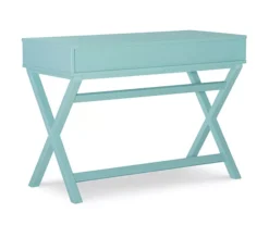 Kari Turquoise 2-Drawer Wooden X-Frame Desk -Hot Sale Office Furniture Store 810543189 5