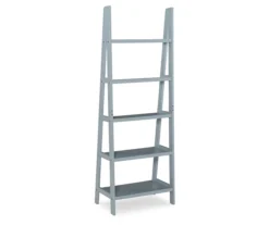Boston Gray 5-Shelf Wooden Ladder Bookcase 10 Boston Gray 5-Shelf Wooden Ladder Bookcase -Hot Sale Office Furniture Store 810543216 4