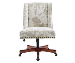 Austin Brown Linen Cow Print Office Chair -Hot Sale Office Furniture Store 810543224 A0 2